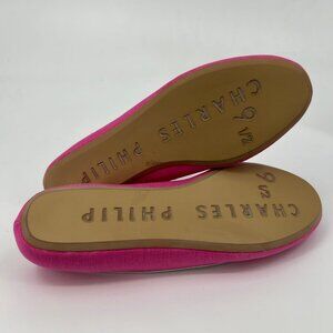 Charles Philip Pink Round Toe Flats | Size 9.5 for Everyday Style